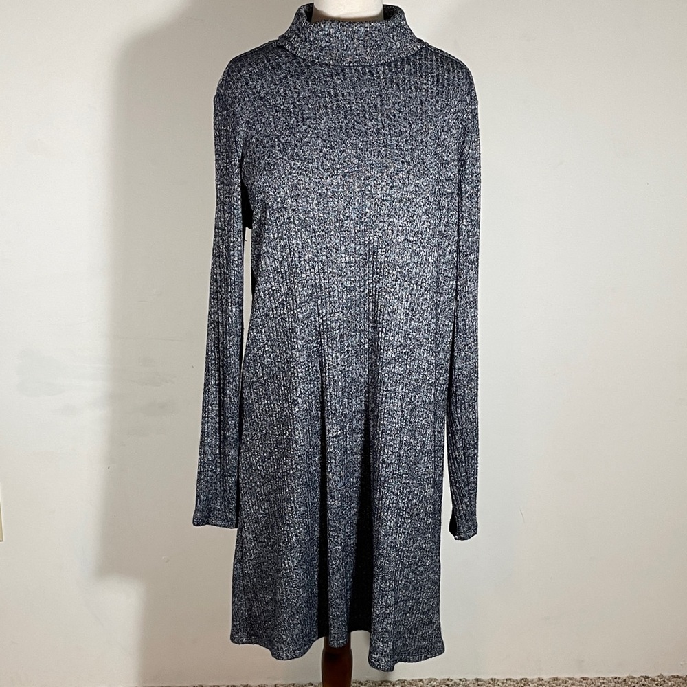 Market & Spruce Long Sleeve Turtleneck Sweater Dress Size Large
